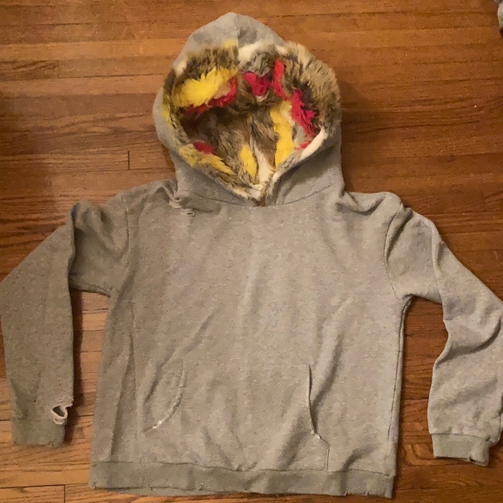 Honey Punch Fur Hoodie. Large